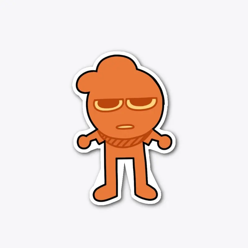 Caveman Shadow Cranky Sticker